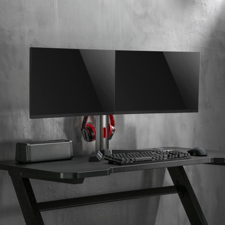 Suporte Mesa Amovível 2 Monitores NapoFix 17-27" DM5200