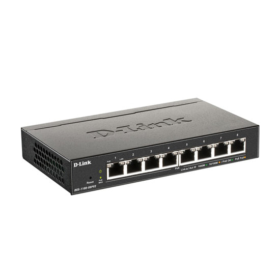Switch D-Link DGS-1100-08PV2 8 Portas Preto