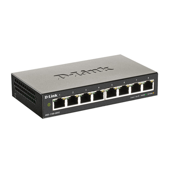 Switch D-Link DGS-1100-08V2 8 Portas Smart Preto