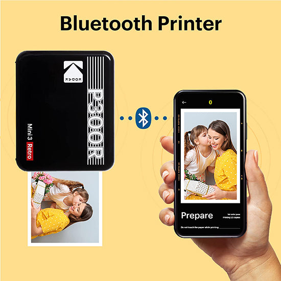 Kodak Photo Printer Mini Retro 3 P300R Gelb (60 Blatt)
