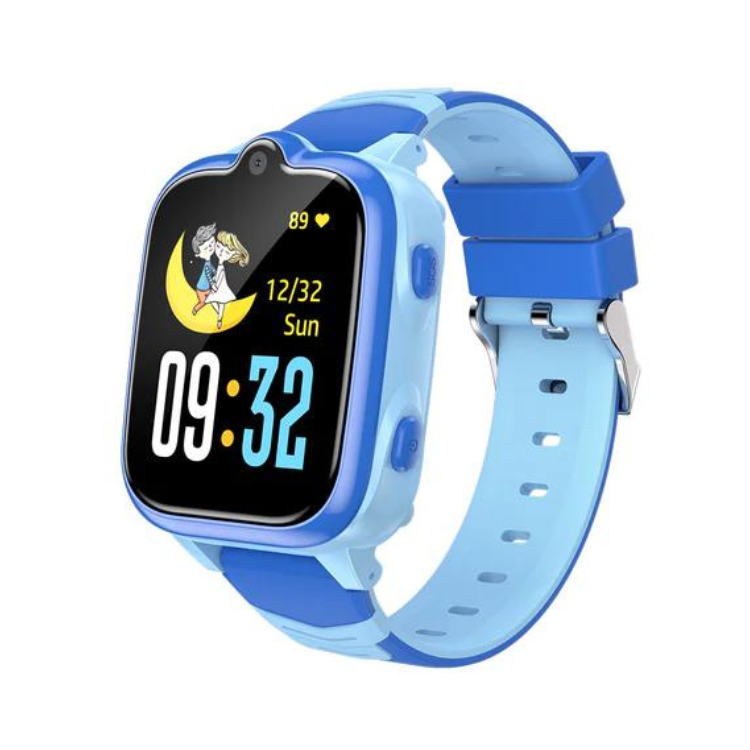 Smartwatch Blackview Z10 Kids azul com ecrã digital e pulseira de silicone, mostrando o horário 09:32.