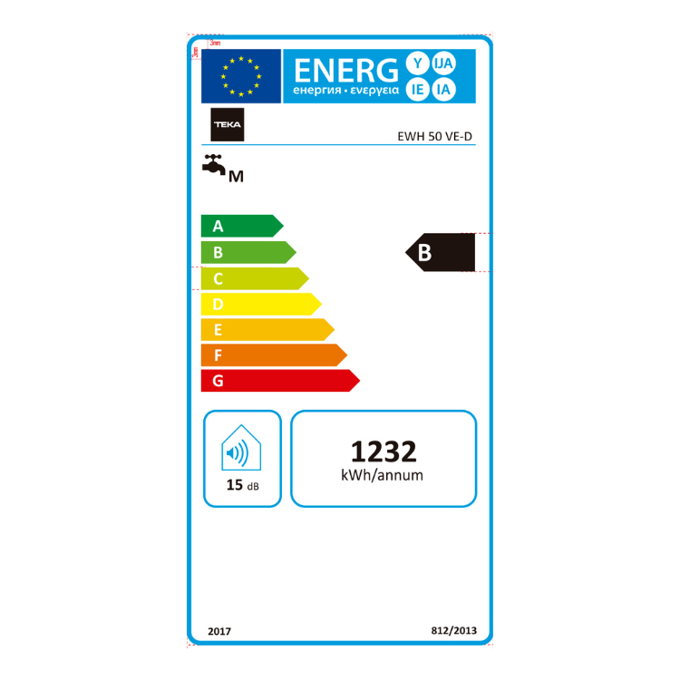Termoacumulador Teka EWH 50 VE-D 50L 1500W