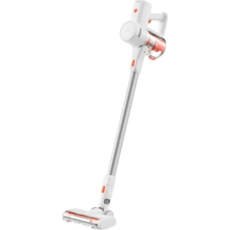 Xiaomi G20 Lite white vertical vacuum cleaner with orange accents.