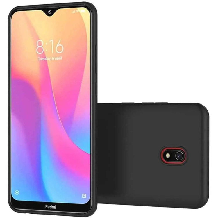 Silicone Cover Xiaomi Redmi 8A - Preto