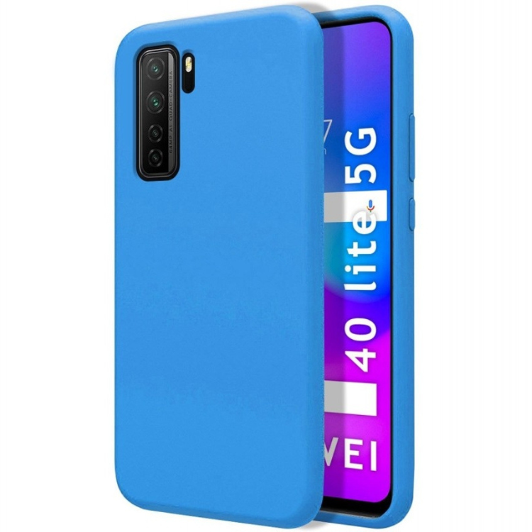 Capa Silicone P40 Lite 5G -  Azul
