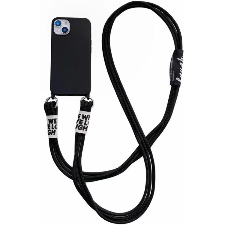 Capa Rixus iPhone 15 Tpu Preto com Cordão