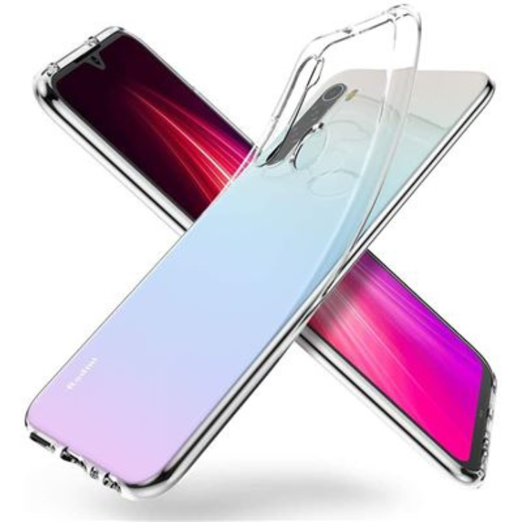 Capa Silicone anti shock Xiaomi Note 8 - Transparente