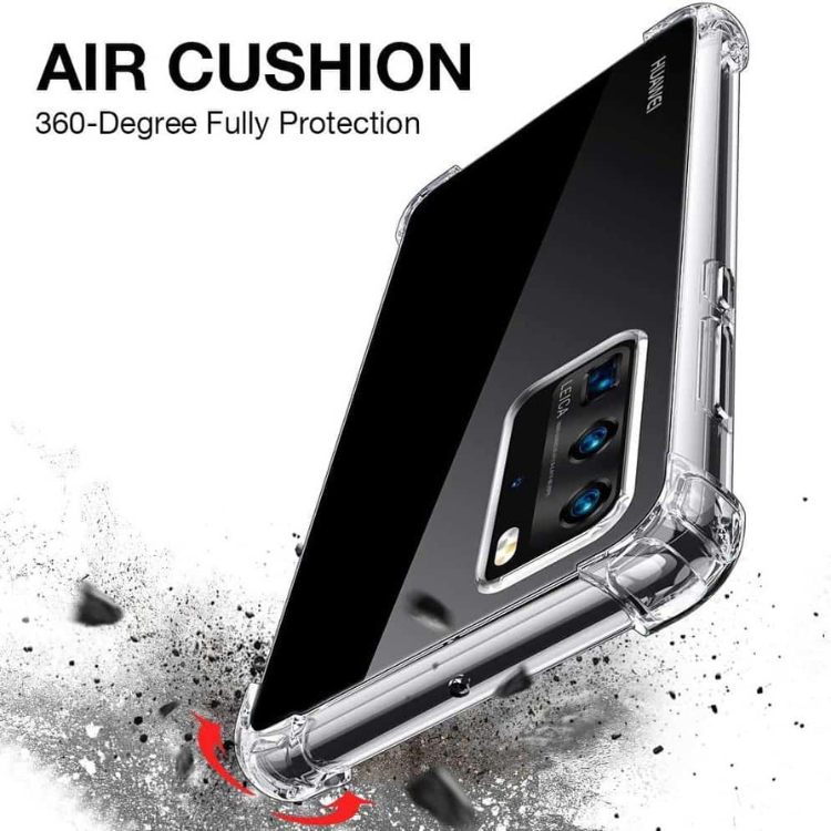 Capa Silicone anti shock Huawei P40 Pro - Transparente