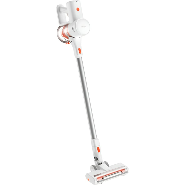 Xiaomi G20 Lite white vertical vacuum cleaner with orange accents.