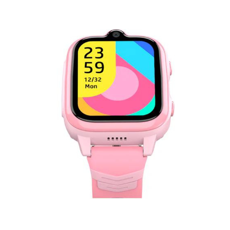 Smartwatch Blackview Z10 Kids rosa com ecrã colorido e pulseira de silicone.