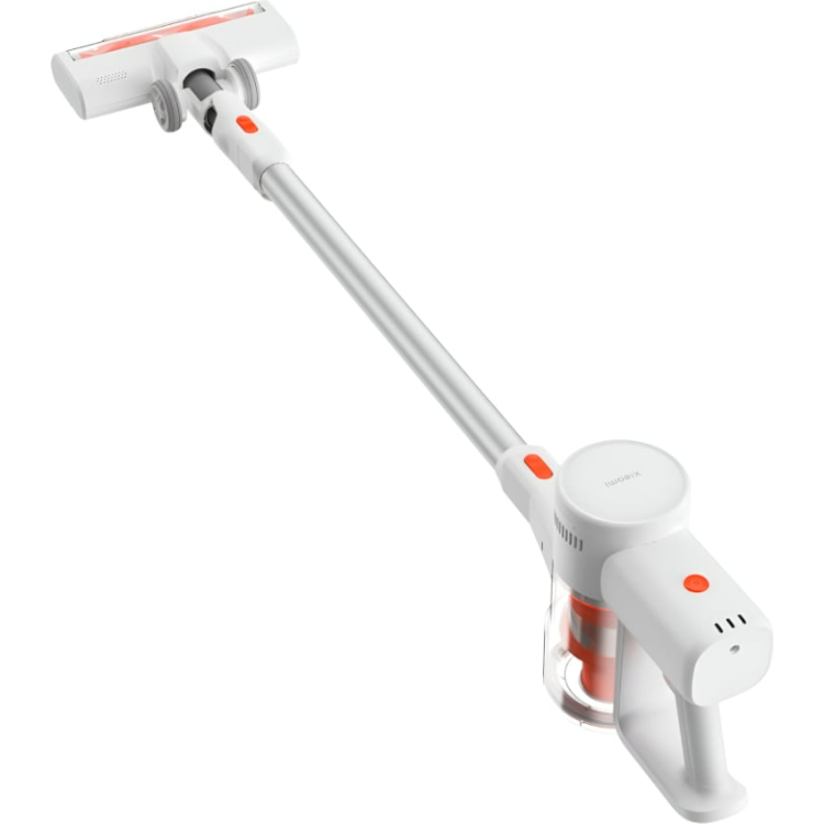 Xiaomi G20 Lite white vertical vacuum cleaner with orange accents.