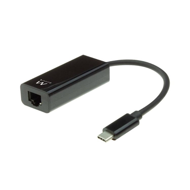 Adaptador de Rede Ewent EW9828 USB-C RJ45 Gigabit Preto