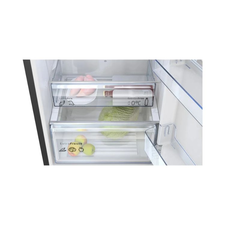 Frigorífico Combinado Balay 3KFD655NI 321L Total No Frost Cristal Preto Classe D