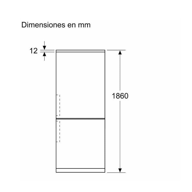 Frigorífico Combinado Balay 3KFD655NI 321L Total No Frost Cristal Preto Classe D