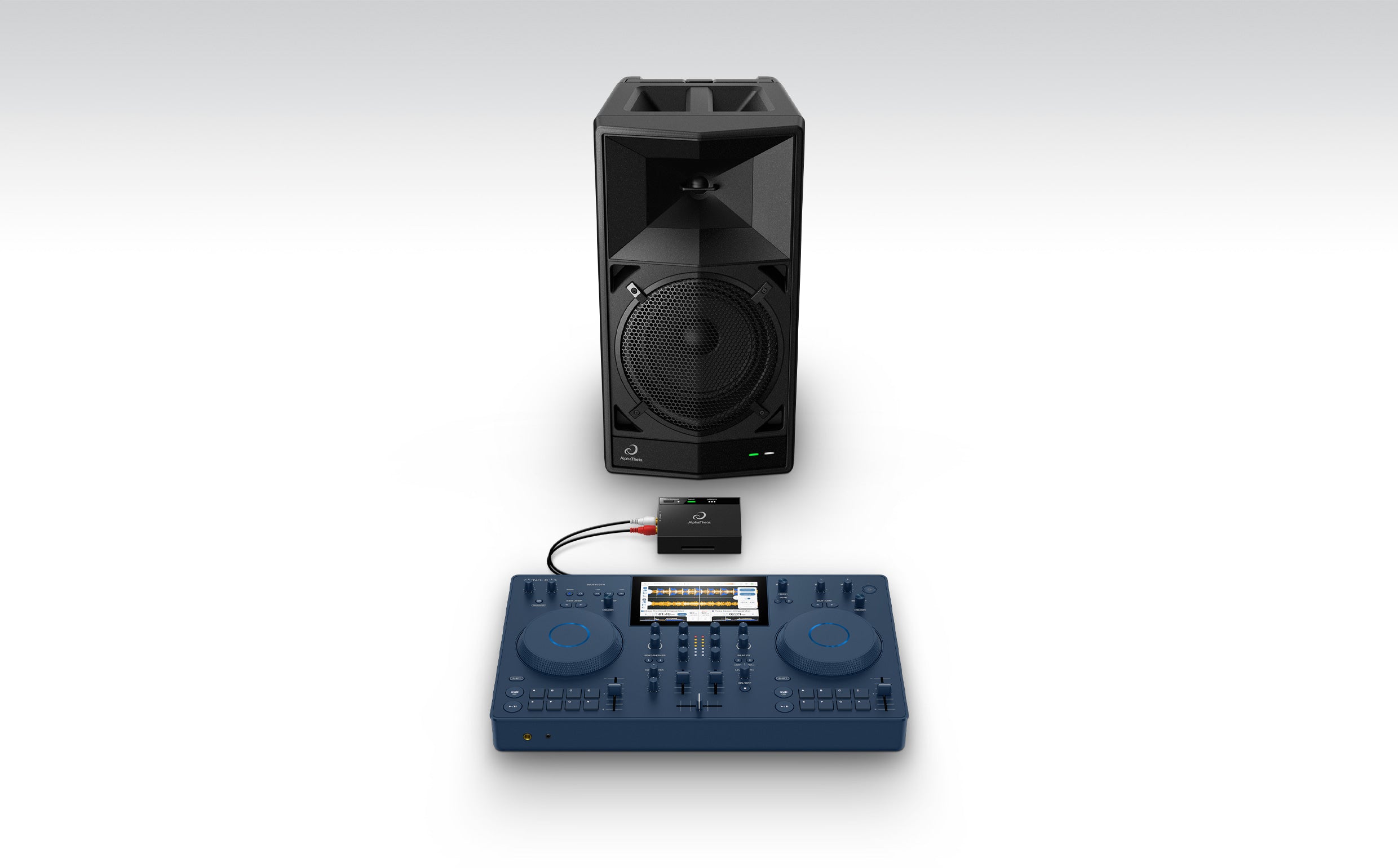 Controlador DJ Alphatheta All-in-one Portátil OMNIS-DUO