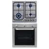 Pack Jocel Forno Elétrico 70L + Placa de Gás 4 Zonas 58cm
