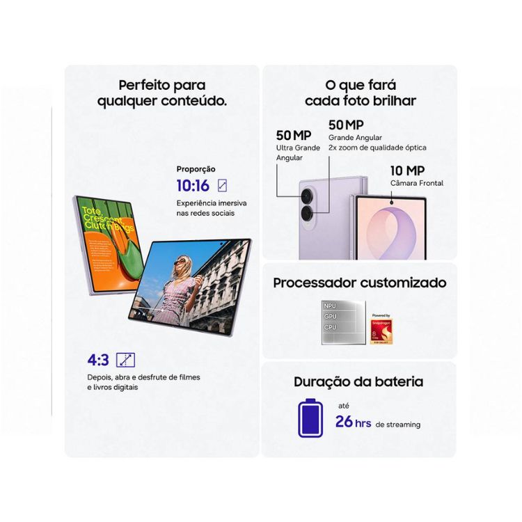Samsung Galaxy Z Fold8 F971 5G 12GB/256GB Dual Sim Lavanda
