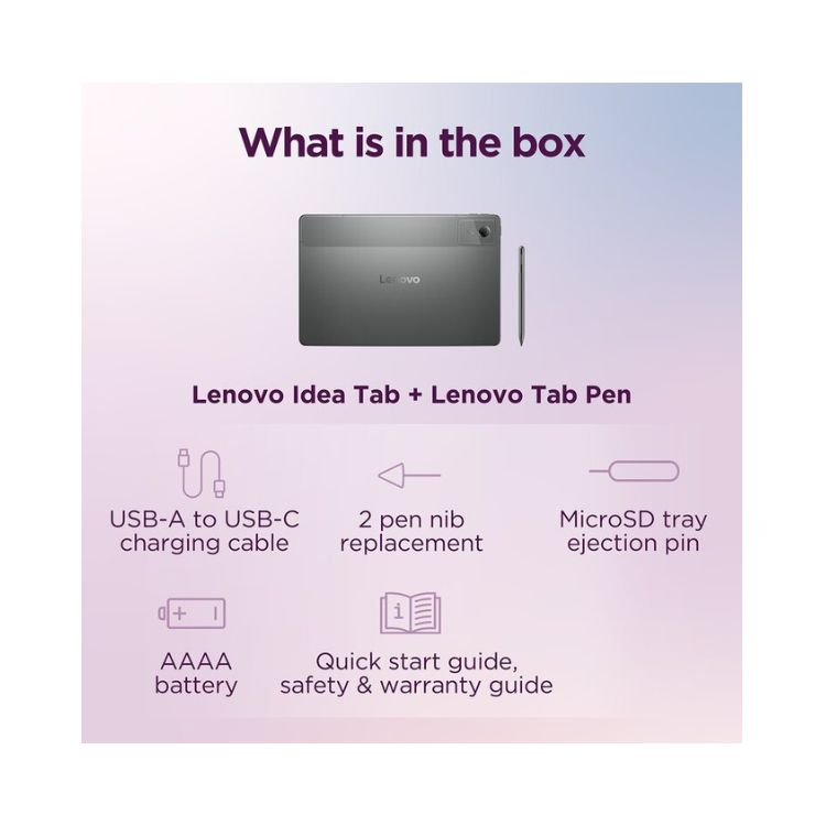 Lenovo Idea Tab 11" 2.5K Wi-Fi 4GB/128GB + Pen Stylus Cinzento