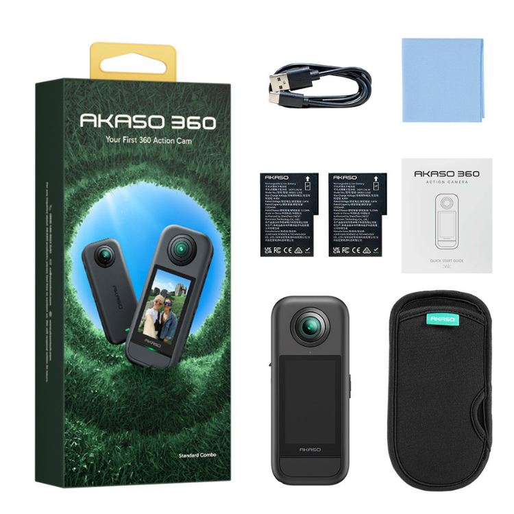 Action Cam Akaso 360 Preto