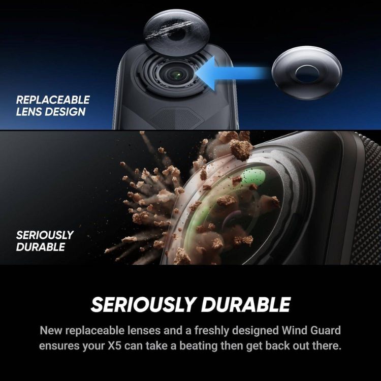 Action Cam Insta360 X5 Standard Bundle Schwarz