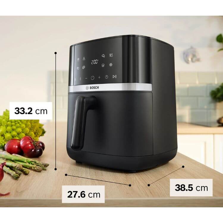 Fritadeira Bosch Air Fryer MAF462B0 6.1L 2050W Preto