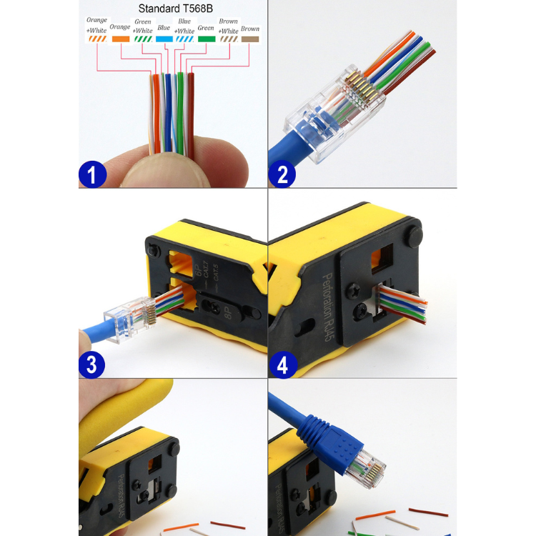 Ewent Crimpzange RJ45 Cat 5E/6/6A/7