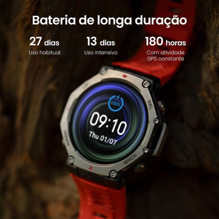 Smartwatch Amazfit T-Rex 3 48mm Preto