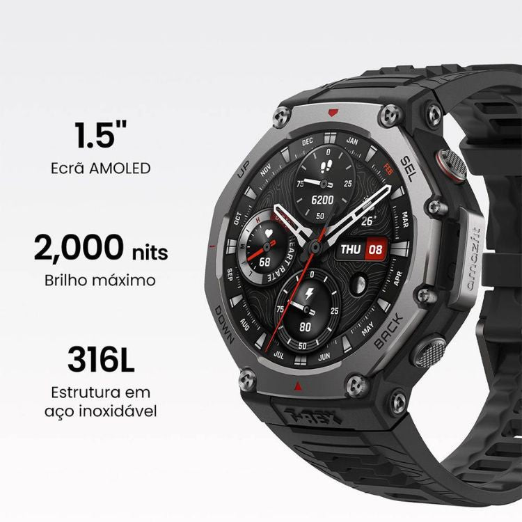 Smartwatch Amazfit T-Rex 3 48mm Preto