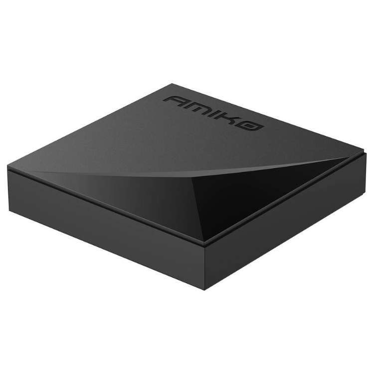 Black Amiko A11 Gold Android TV box 4GB/32GB.
