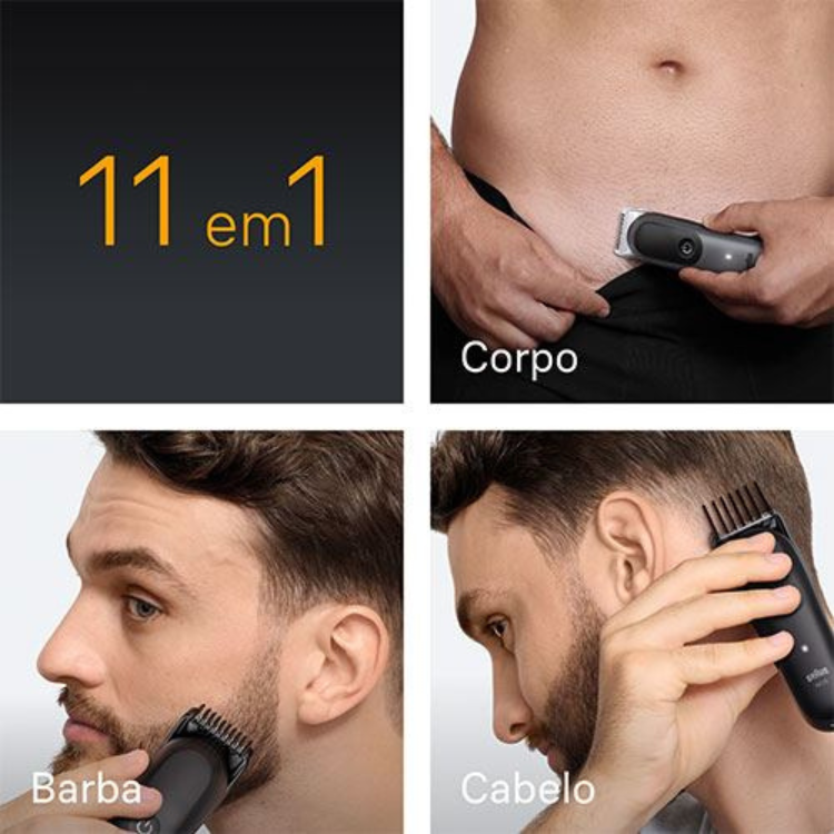 Aparador Corpo e Barba Braun MultiGroom 11 em 1 Series 5 MGK5560