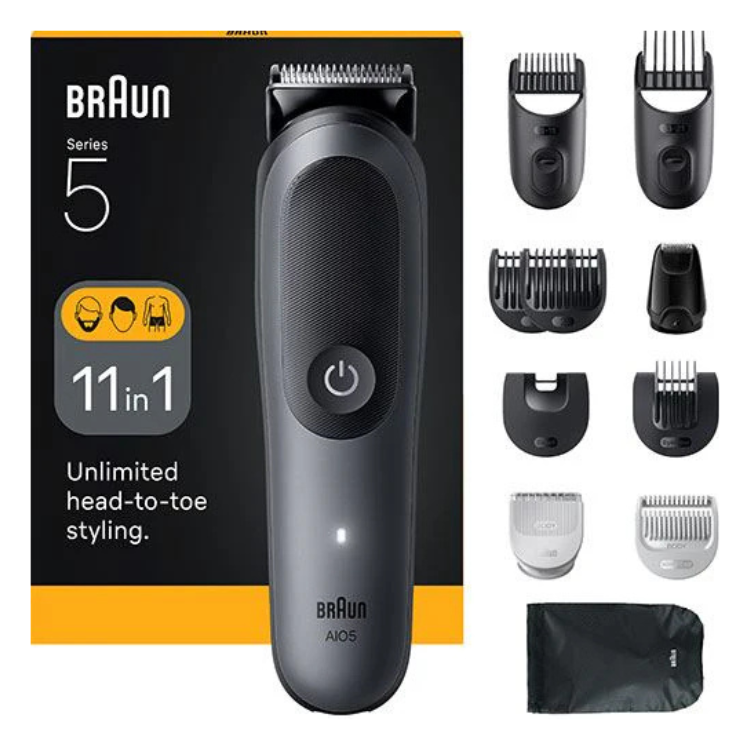 Aparador Corpo e Barba Braun MultiGroom 11 em 1 Series 5 MGK5560