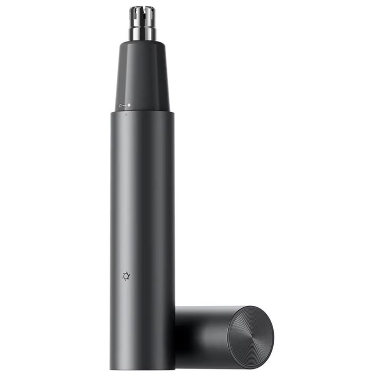 Xiaomi Nose Hair Trimmer, black, electric trimmer with detachable nozzle.