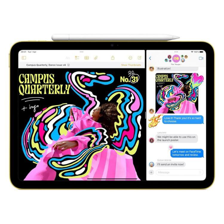 Apple iPad 2025 11" 11ª Geração (2025) A16 256GB Wi-Fi Amarelo