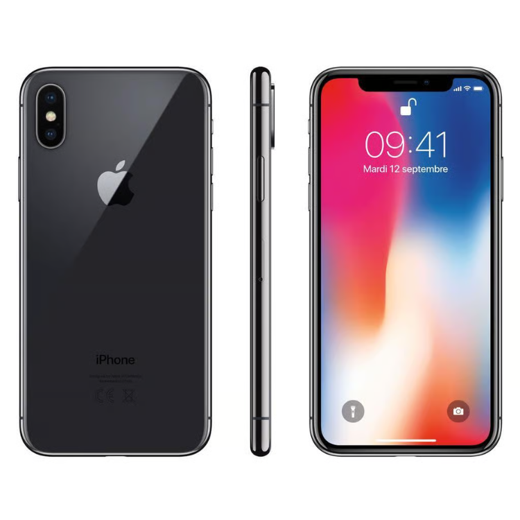 Apple iPhone X 64GB Cinzento Sideral - Usado Grade A+ (S/Face ID)