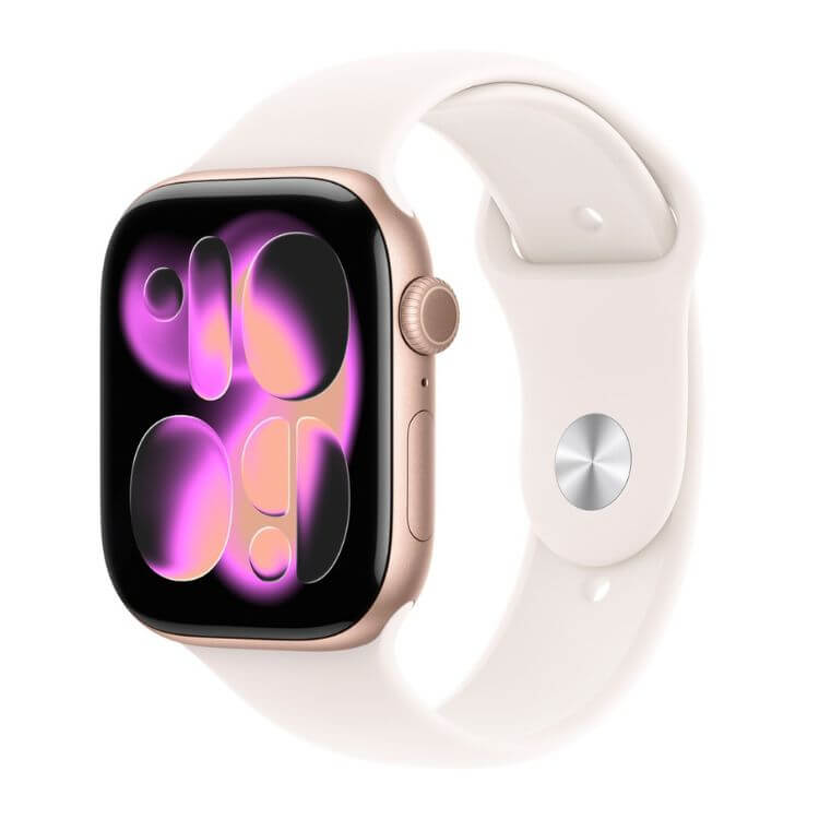 Apple Watch Series 11 GPS + Cellular 42mm Alumínio Luz das Estrelas c/ Bracelete Desportiva Luz das Estrelas - S/M