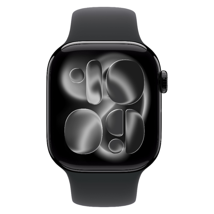 Apple Watch Series 11 GPS 42mm Alumínio Preto c/ Bracelete Desportiva Preto - S/M