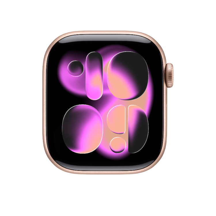 Smartwatch Apple Watch Series 11 GPS 46mm Alumínio Rosa Dourado c/ Bracelete Desportiva Rosa - S/M