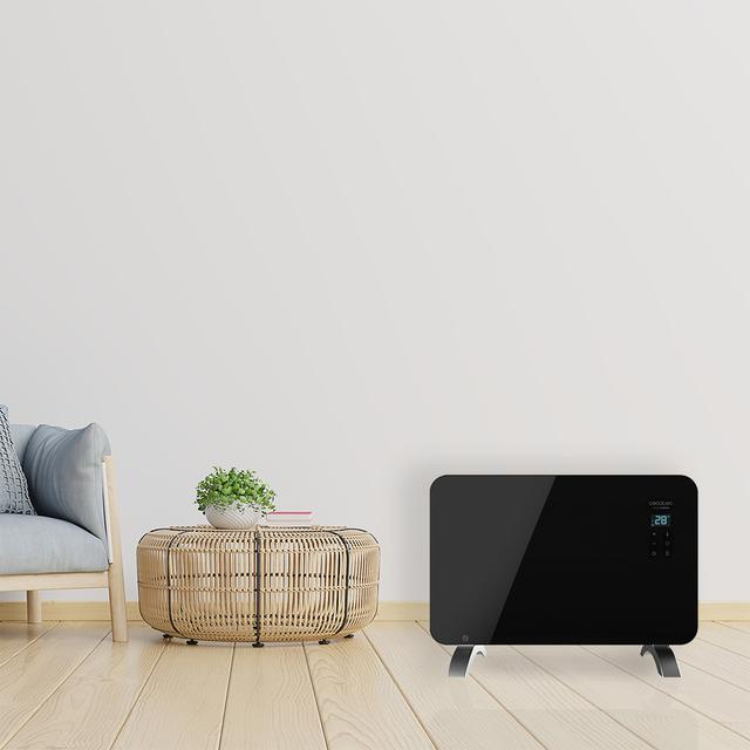 Aquecedor convector Cecotec Ready Warm 6670 Crystal preto 1000W
