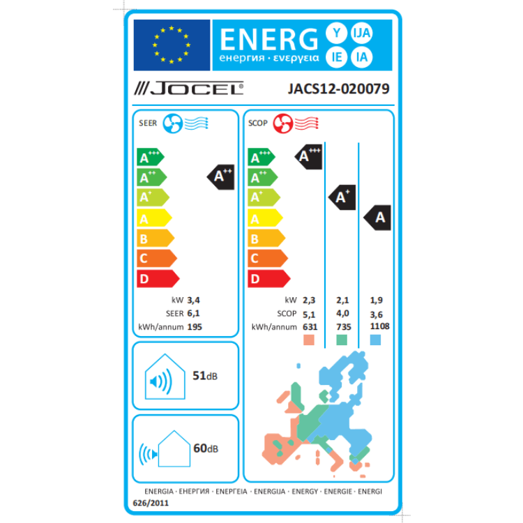 Klimaanlage Jocel Warm/Kalt 9000BTU