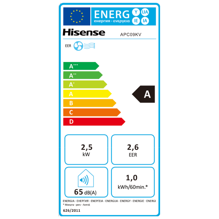 Ar Condicionado Portátil Hisense APC09KV Frio 9000BTU