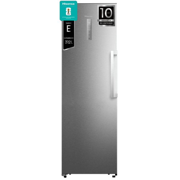 Arca Congeladora Vertical Hisense FT3K310SAIE1 312L Inox