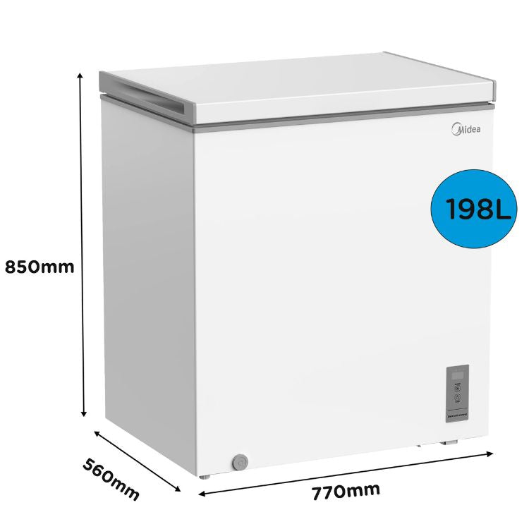 Arca Congeladora Horizontal Midea MDRC284FZE01 198L Branco