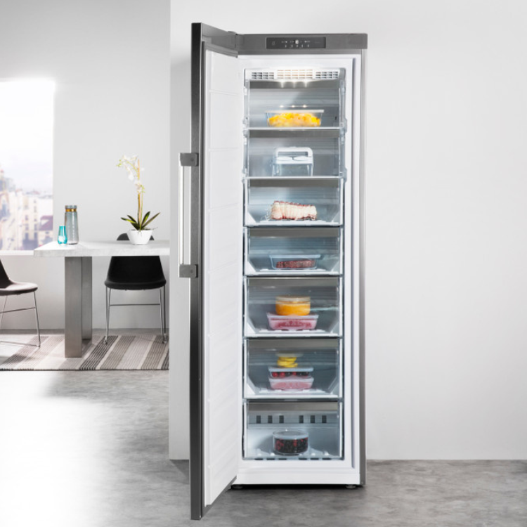 Arca Congeladora Vertical Whirlpool UW8F2YXBIF2 263L Inox