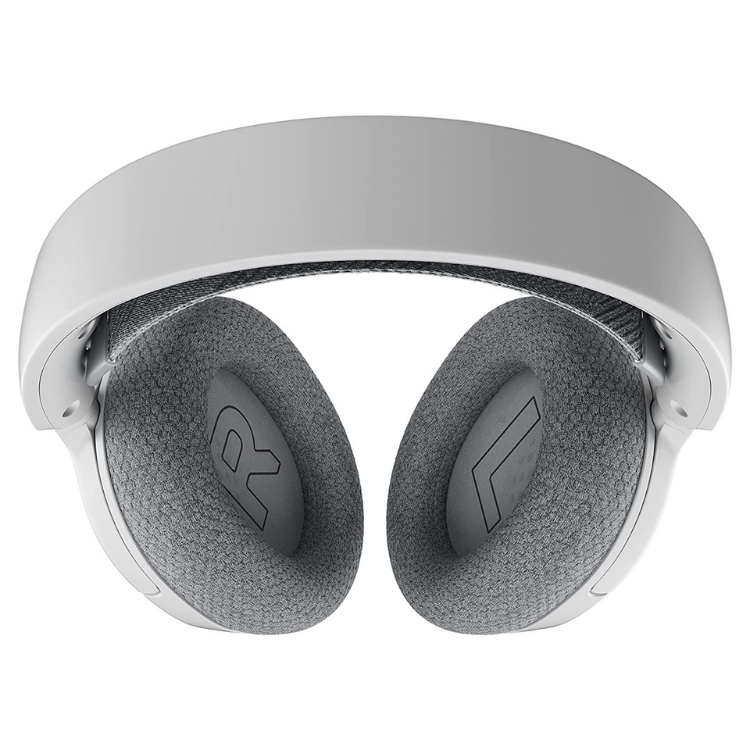 SteelSeries Arctis Nova 1 white gaming headset with gray ear cushions.