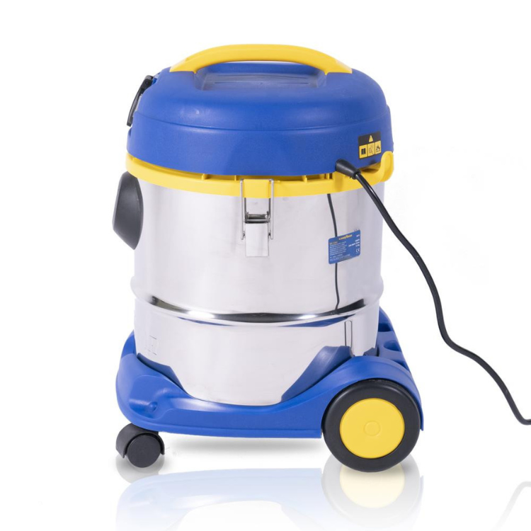 Aspirador de sólidos e líquidos Goodyear GY12VC, 20L, azul e amarelo.