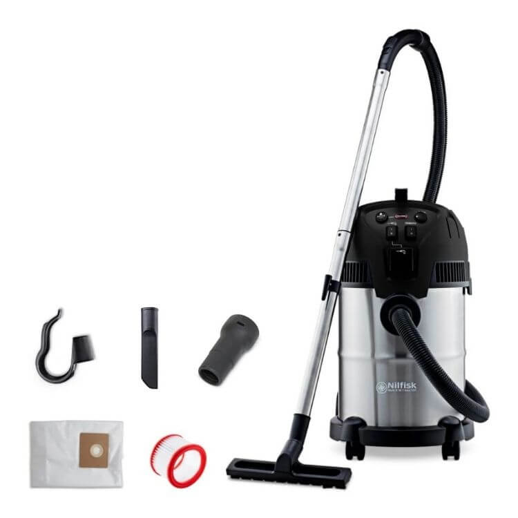 Aspirador Sólidos/Líquidos Nilfisk Trineo Multi II Wet & Dry 1400W 30L