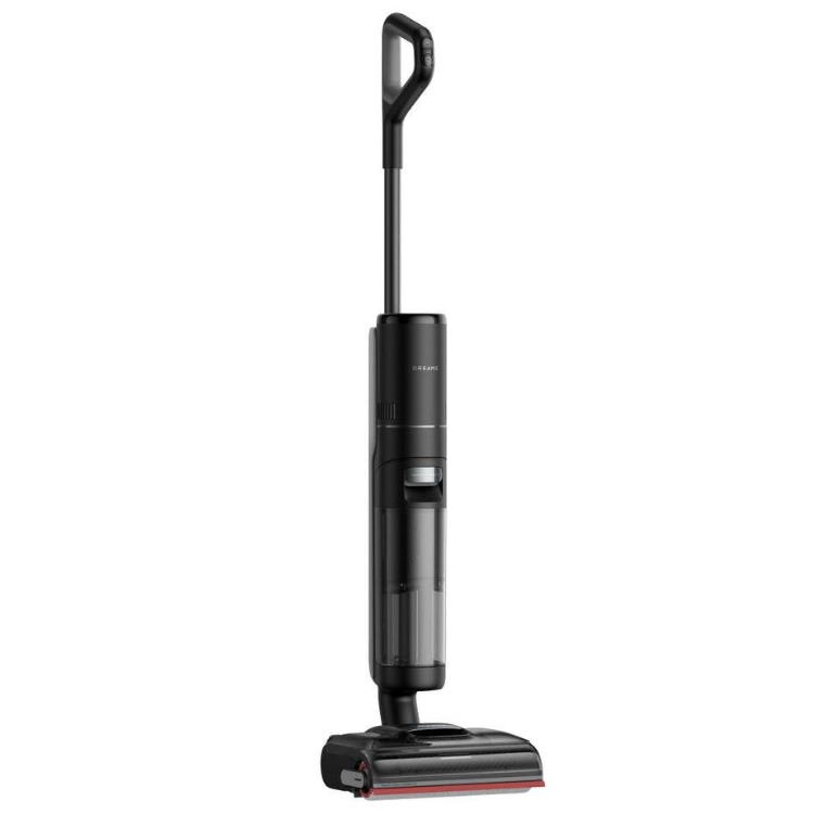 Black Dreame H15 Pro wet and dry vacuum cleaner with red trim.