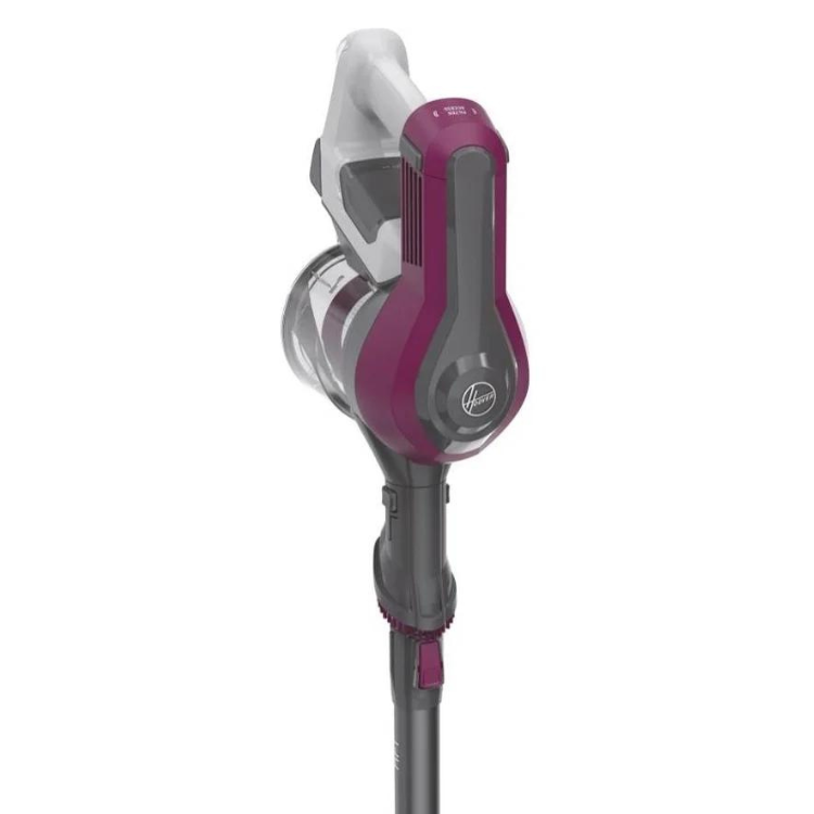 Aspirador vertical sem fios Hoover HF1 160W, cor magenta.