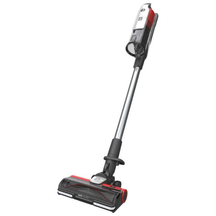 Hoover HF9 upright vacuum, 350W, grey, red and black.