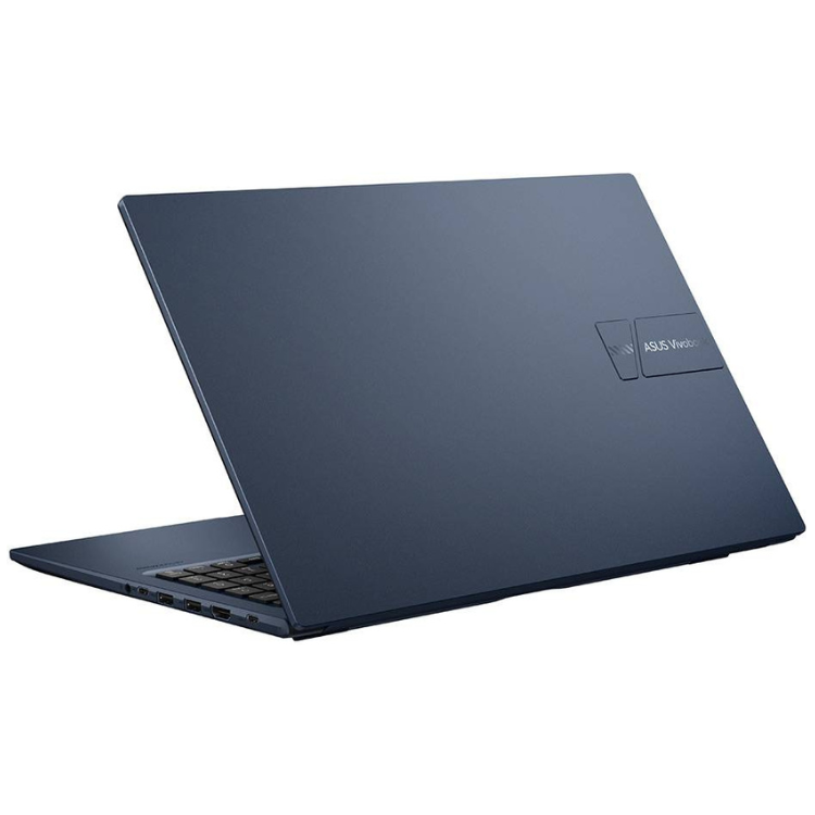 Asus Vivobook F1504VA laptop, 15.6", blue, open on white background.